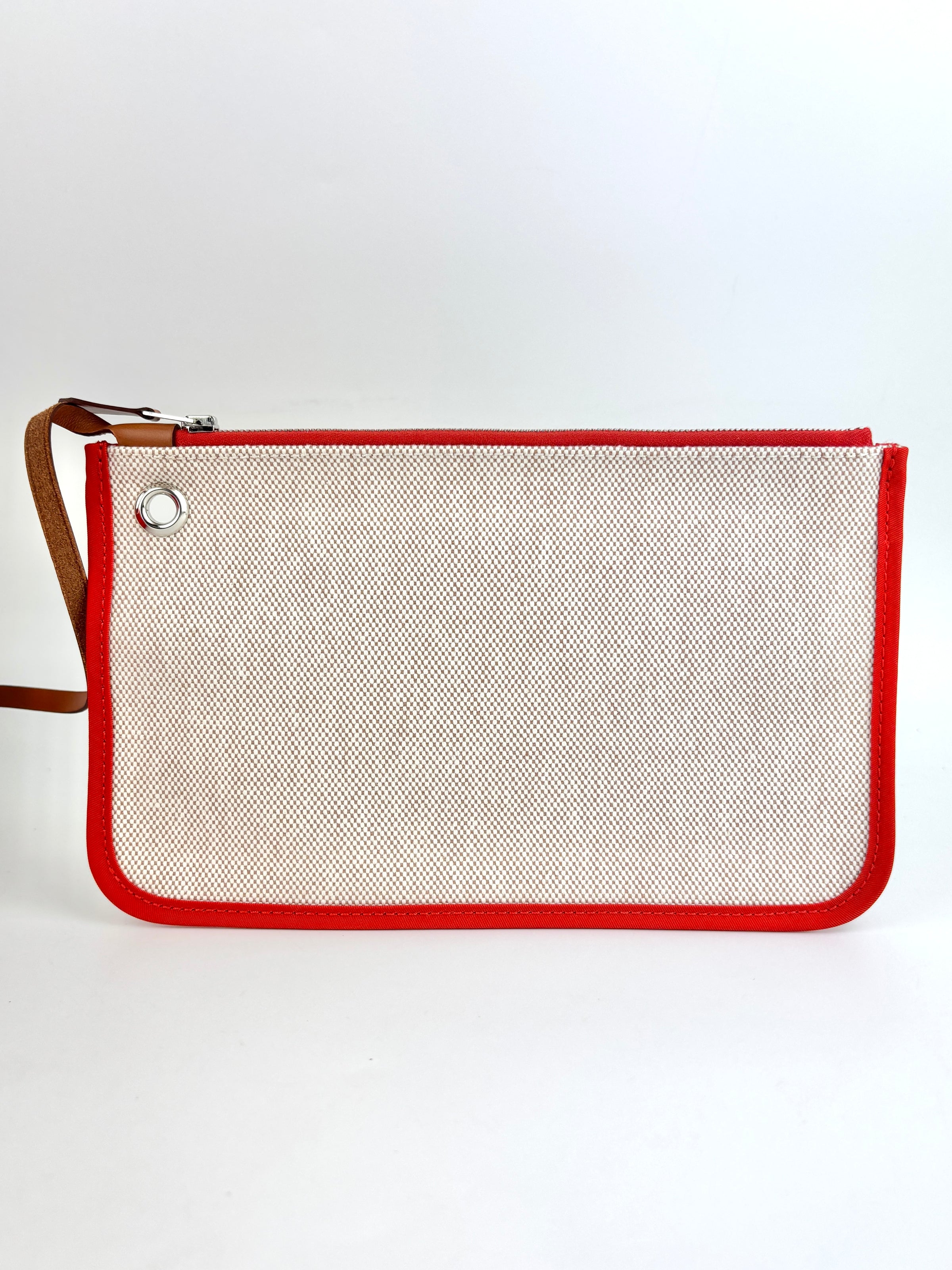 Herbag 31 Orange Mecano Berlin Coated Canvas Fauve Vache Hunter Leather & Ecru Toile H Canvas PHW - Glampot
