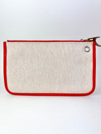 Herbag 31 Orange Mecano Berlin Coated Canvas Fauve Vache Hunter Leather & Ecru Toile H Canvas PHW - Glampot