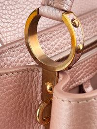 Capucines BB Metallic Taurillon Pearly Pink RGHW