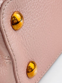 Capucines BB Metallic Taurillon Pearly Pink RGHW