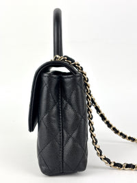 AP4244 Micro Coco Handle in Black Caviar LGHW - Glampot