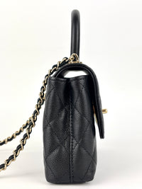 AP4244 Micro Coco Handle in Black Caviar LGHW - Glampot