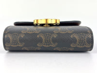Small Flap Wallet Triomphe inTriomphe Canvas - Glampot