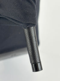 Jersey Black Crepe Drape Knife Pointed Pumps Size 38