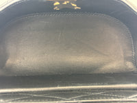 710080 June Box Quilted Leather Crossbody Black GHW