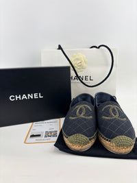 Fabric Biarritz CC Espadrilles Blue / Green Size 38