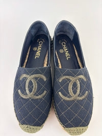 Fabric Biarritz CC Espadrilles Blue / Green Size 38