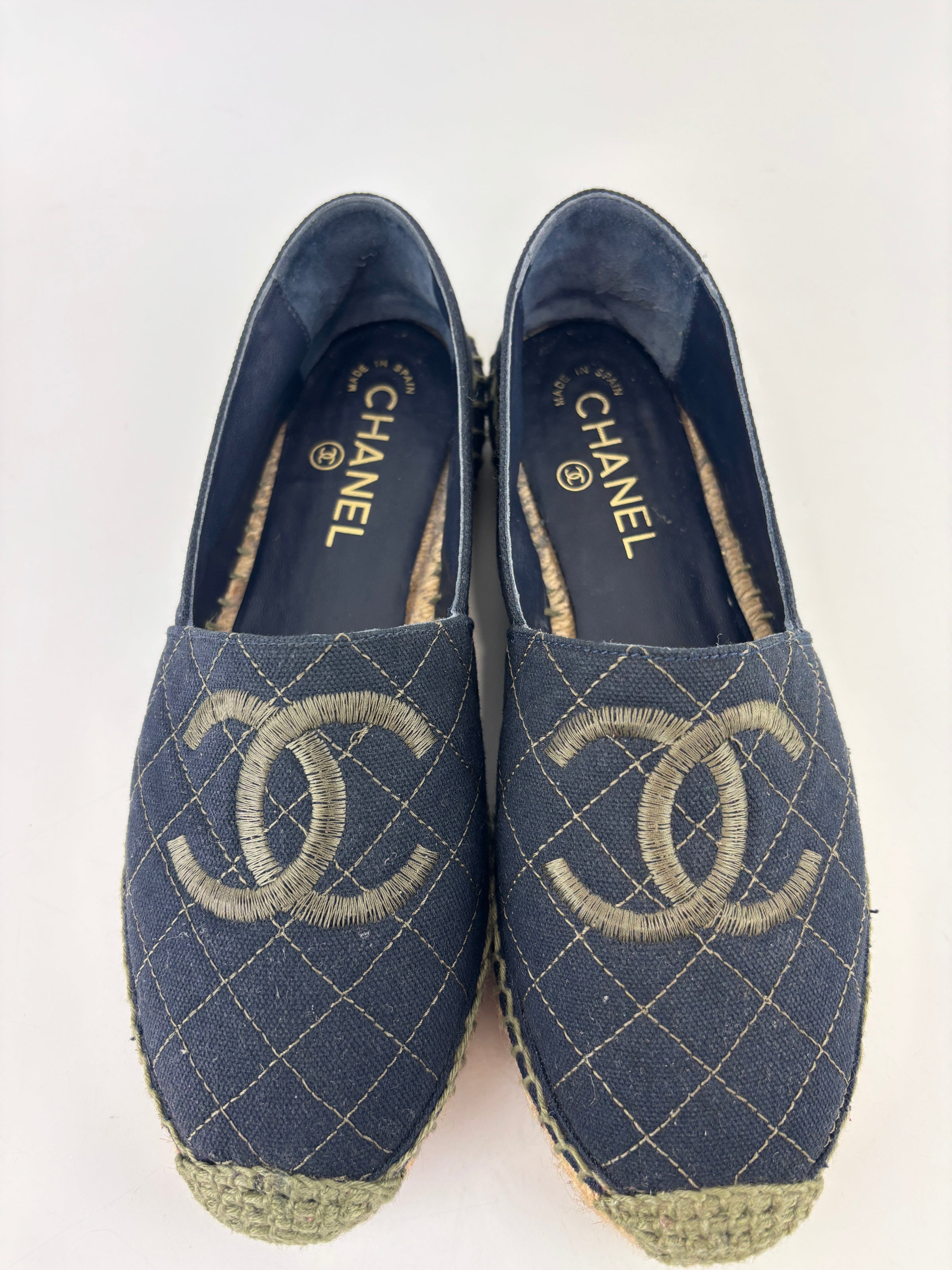 Fabric Biarritz CC Espadrilles Blue / Green Size 38