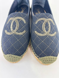 Fabric Biarritz CC Espadrilles Blue / Green Size 38