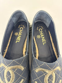 Fabric Biarritz CC Espadrilles Blue / Green Size 38