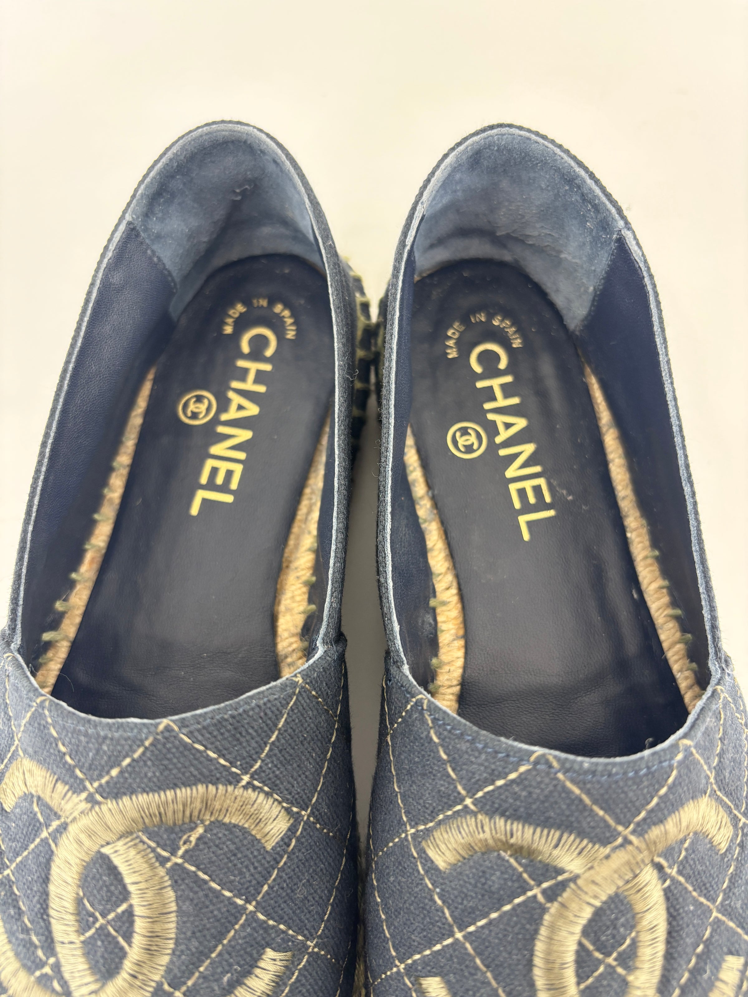 Fabric Biarritz CC Espadrilles Blue / Green Size 38