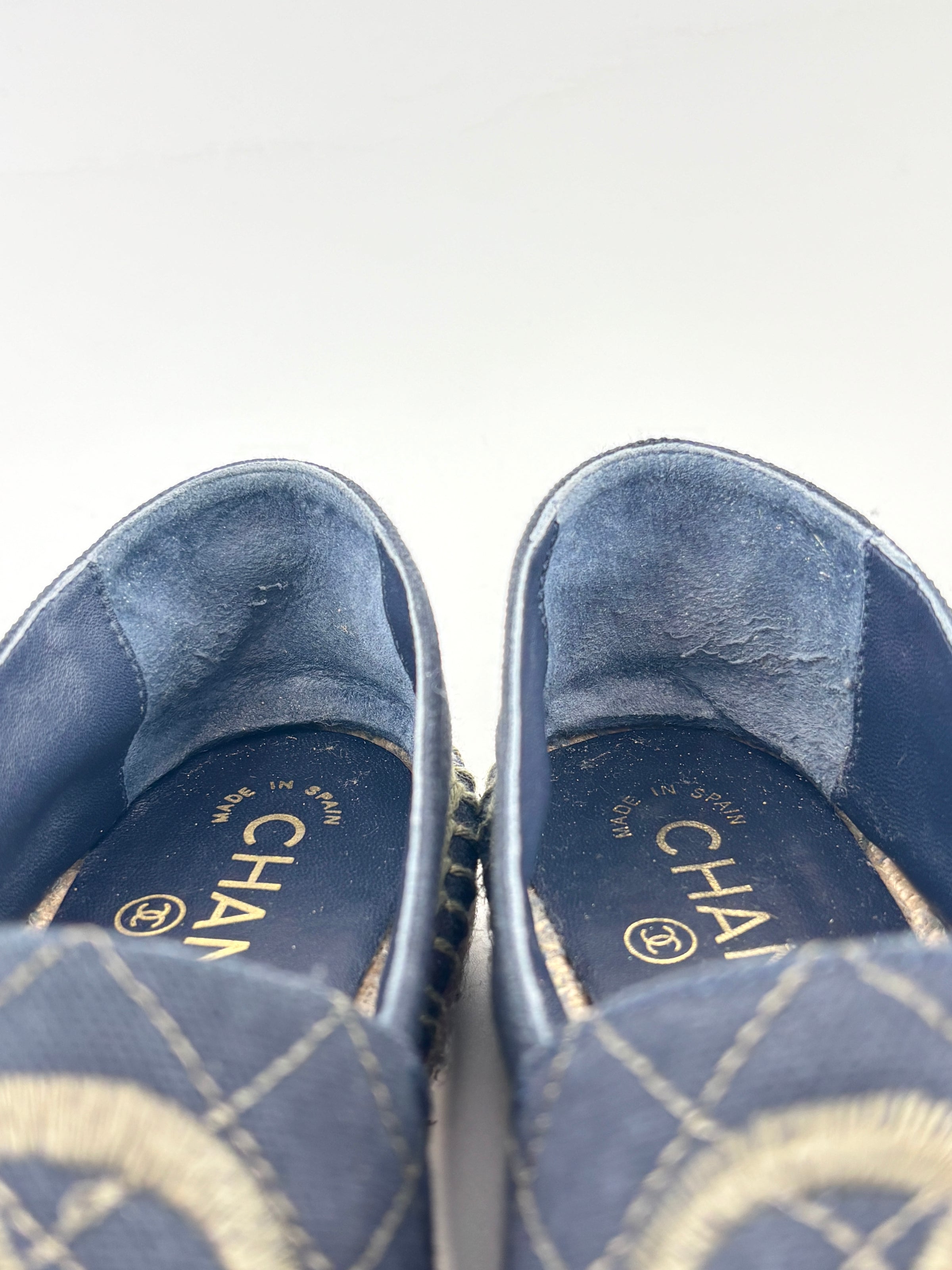 Fabric Biarritz CC Espadrilles Blue / Green Size 38
