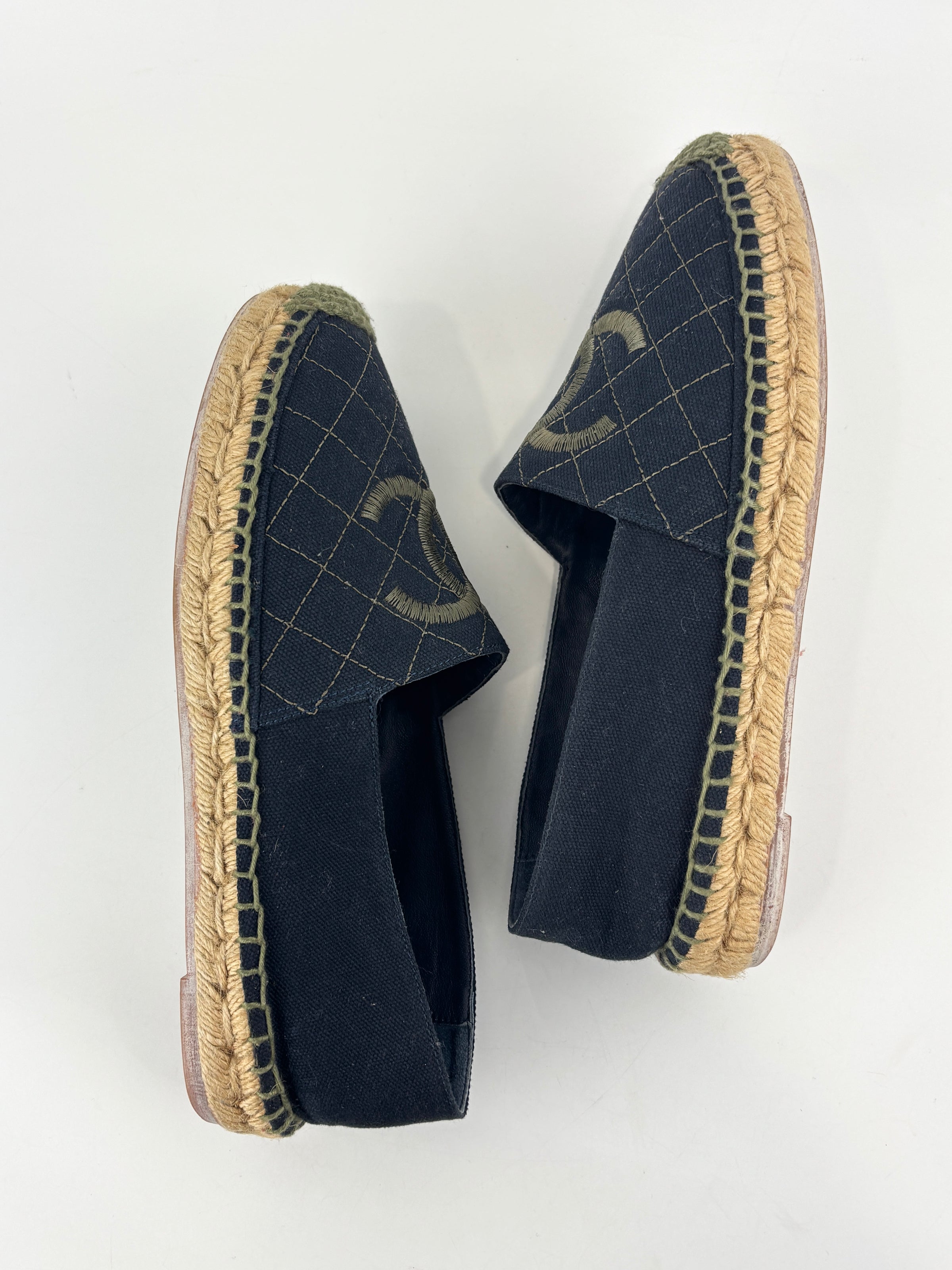 Fabric Biarritz CC Espadrilles Blue / Green Size 38
