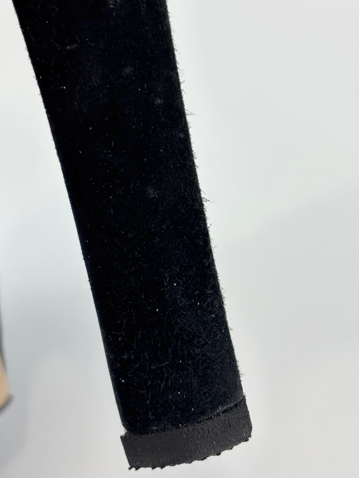Black Suede Peep Toe Platform Pumps Size 37