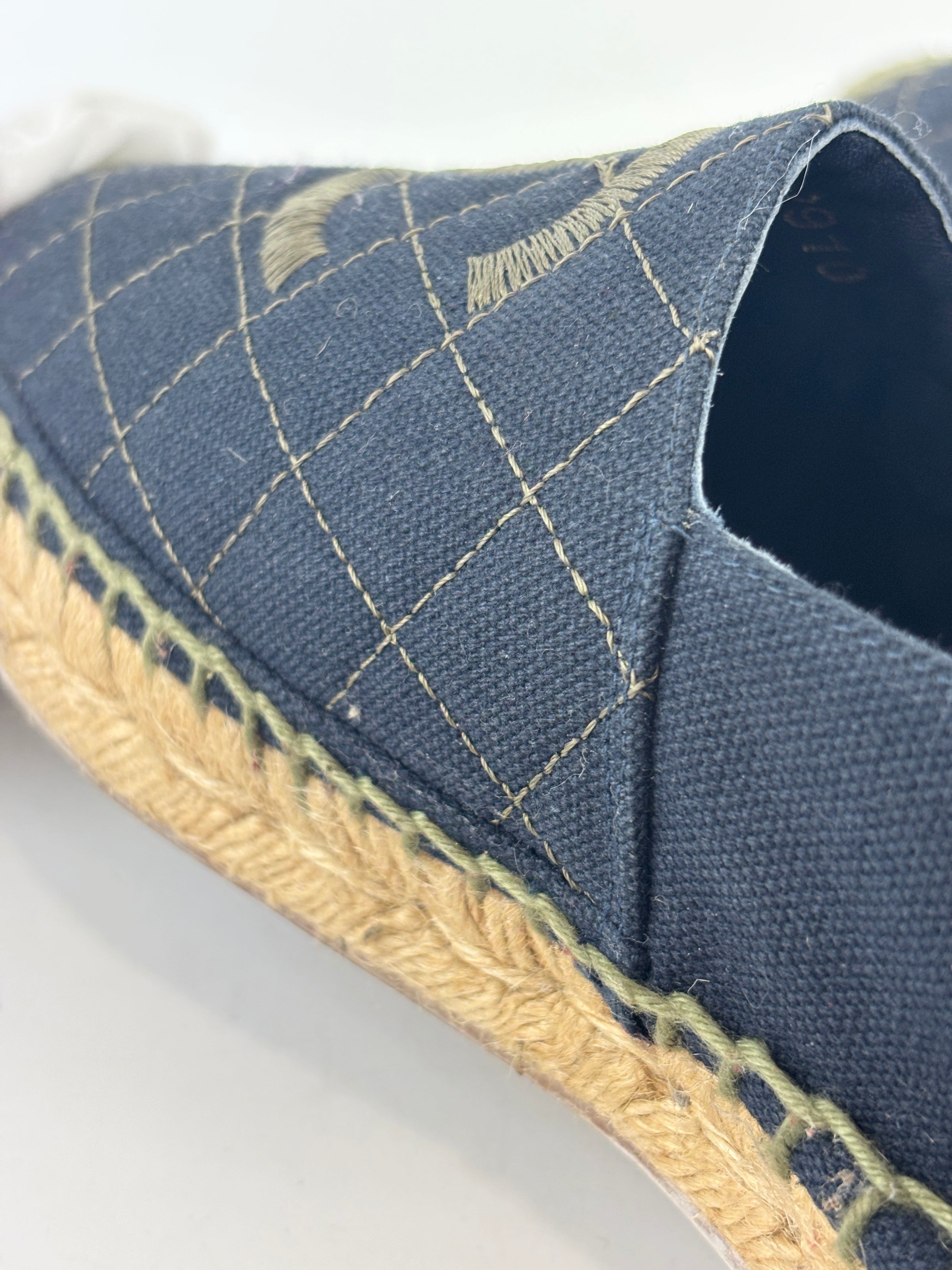 Fabric Biarritz CC Espadrilles Blue / Green Size 38