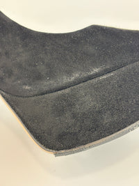 Black Suede Peep Toe Platform Pumps Size 37