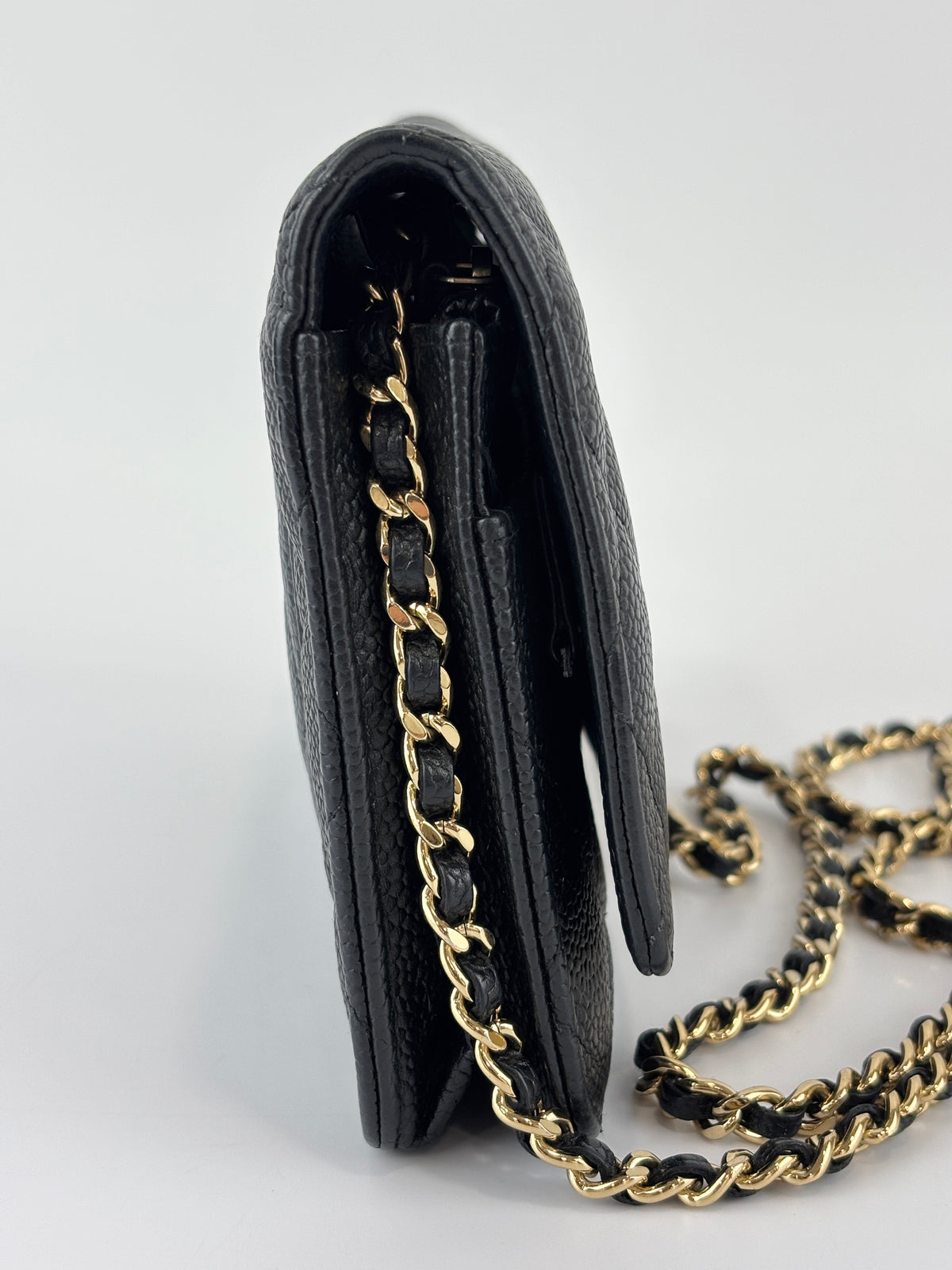 Wallet on Chain in Black Caviar GHW