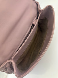 Large Olimpia Lilac Intrecciato Leather Shoulder Bag