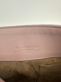 Large Olimpia Lilac Intrecciato Leather Shoulder Bag