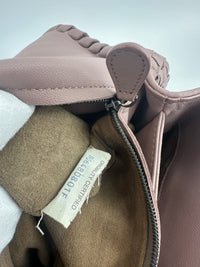 Large Olimpia Lilac Intrecciato Leather Shoulder Bag