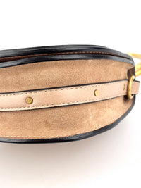 Small Nile Bracelet Bag in Pink Leather / Suede