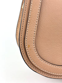 Small Nile Bracelet Bag in Pink Leather / Suede