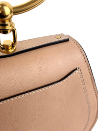 Small Nile Bracelet Bag in Pink Leather / Suede
