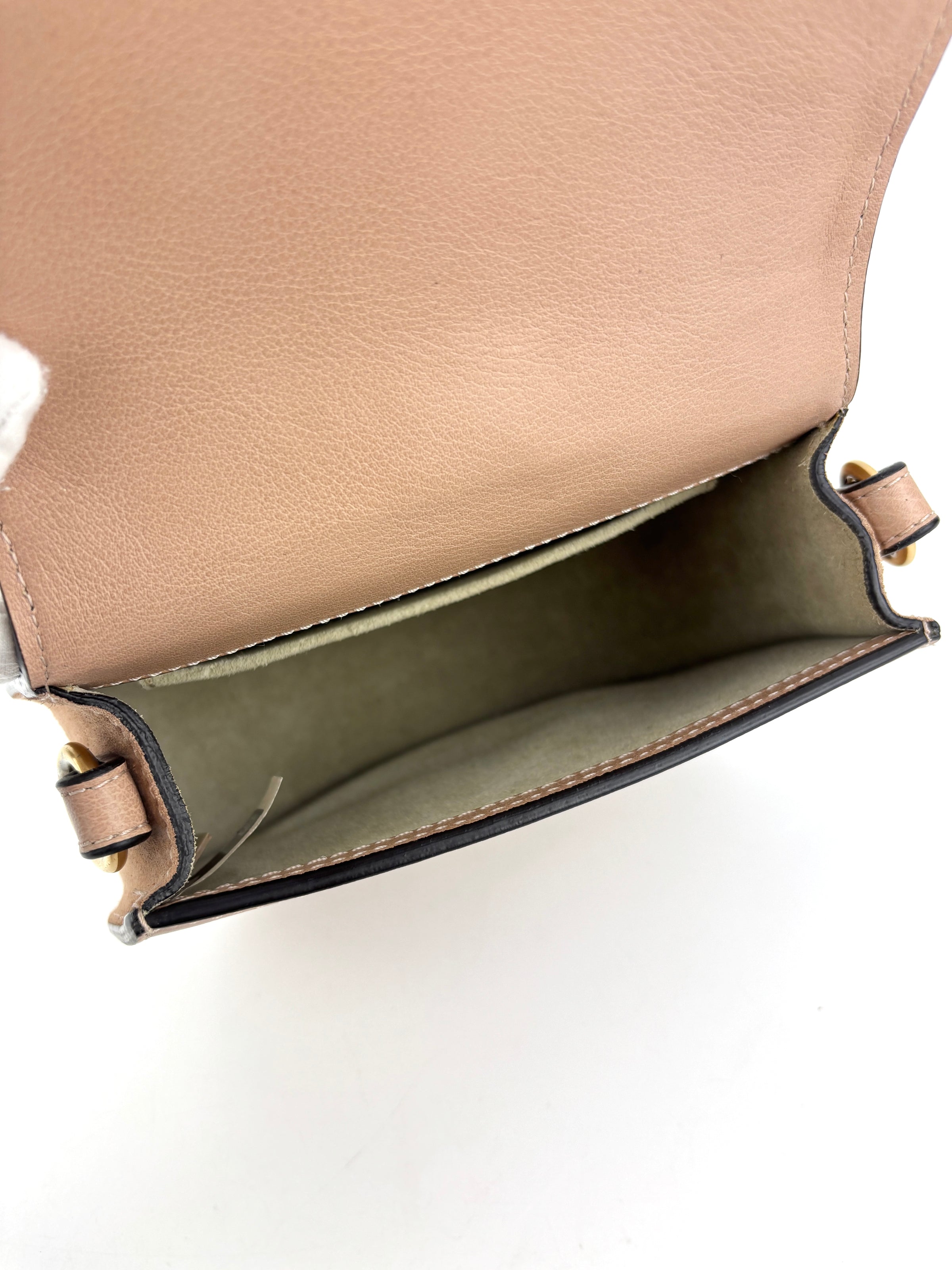 Small Nile Bracelet Bag in Pink Leather / Suede
