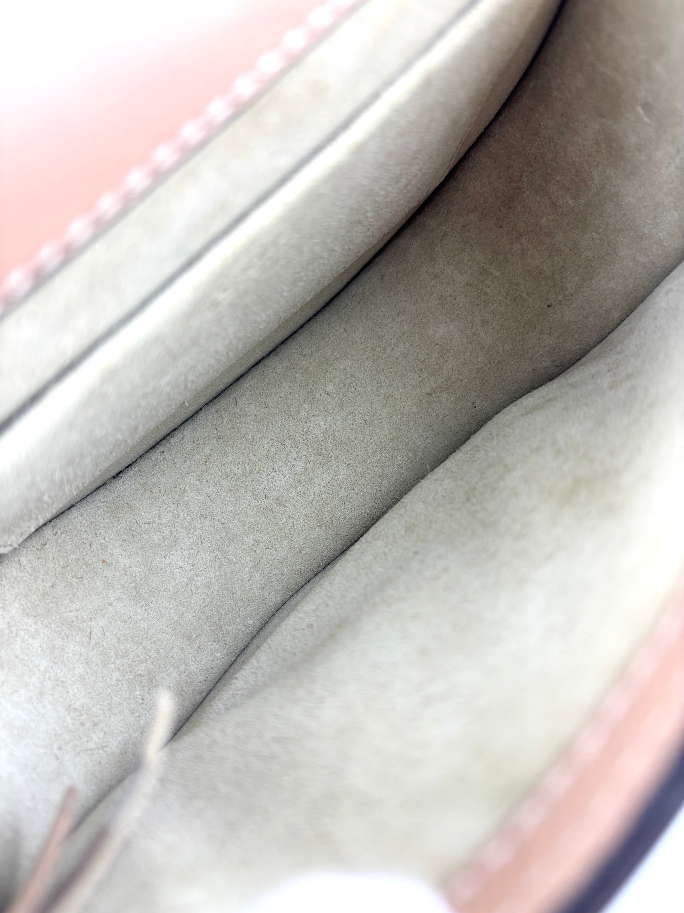 Small Nile Bracelet Bag in Pink Leather / Suede