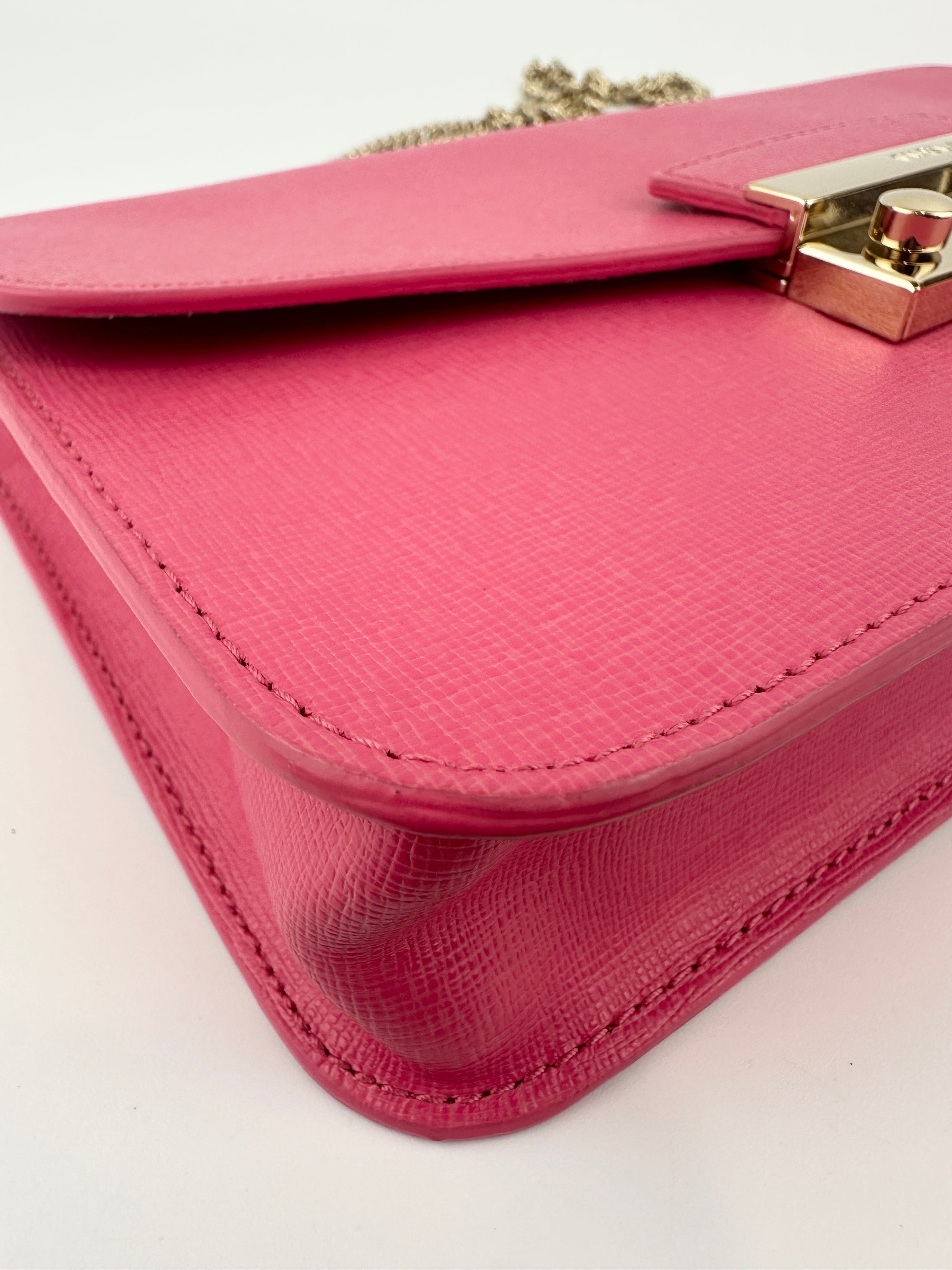 Metropolis Pink Leather Shoulder Bag