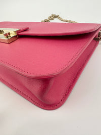Metropolis Pink Leather Shoulder Bag