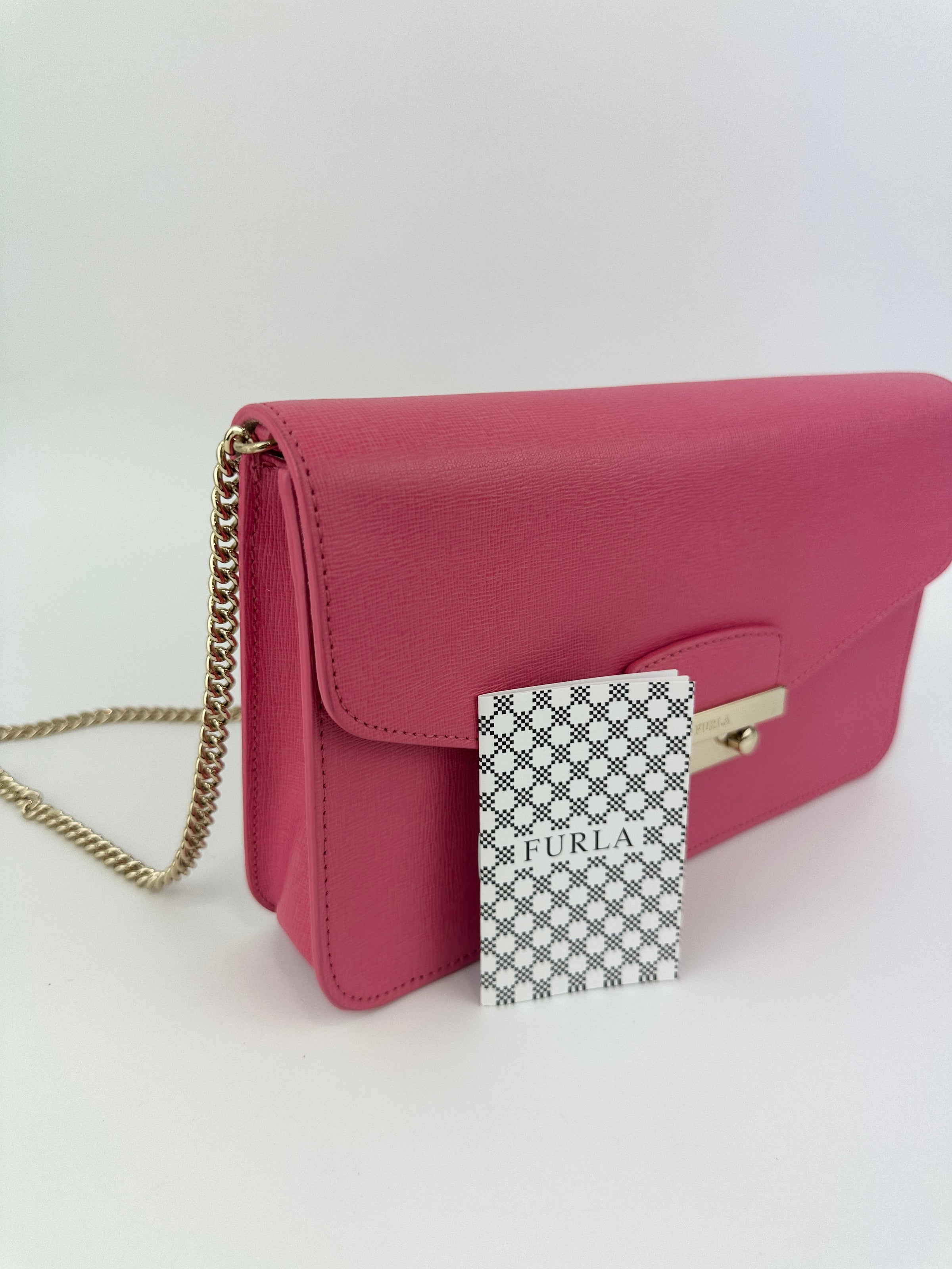 Metropolis Pink Leather Shoulder Bag