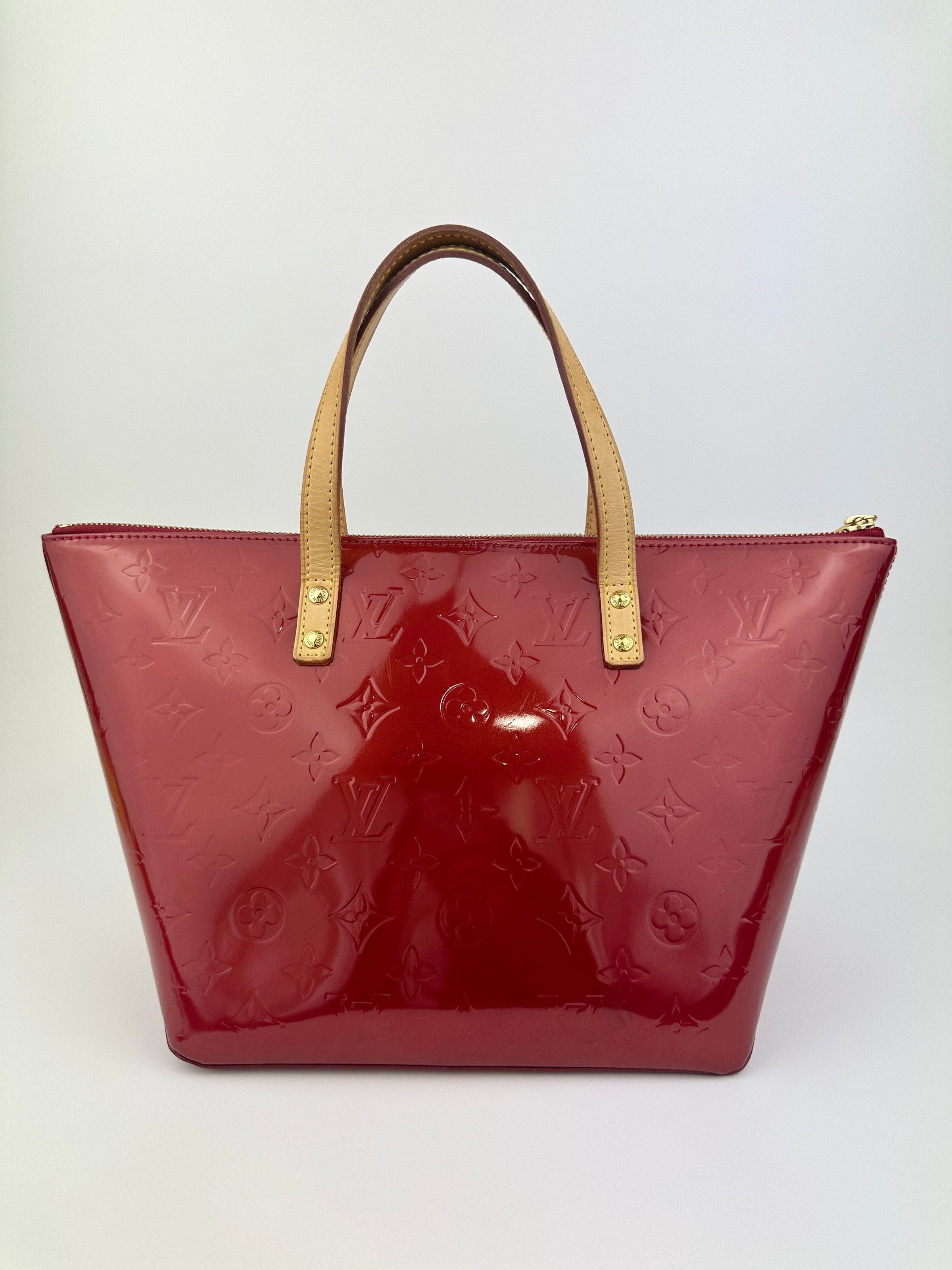 Pomme D’Amour Monogram Vernis Bellevue PM Bag