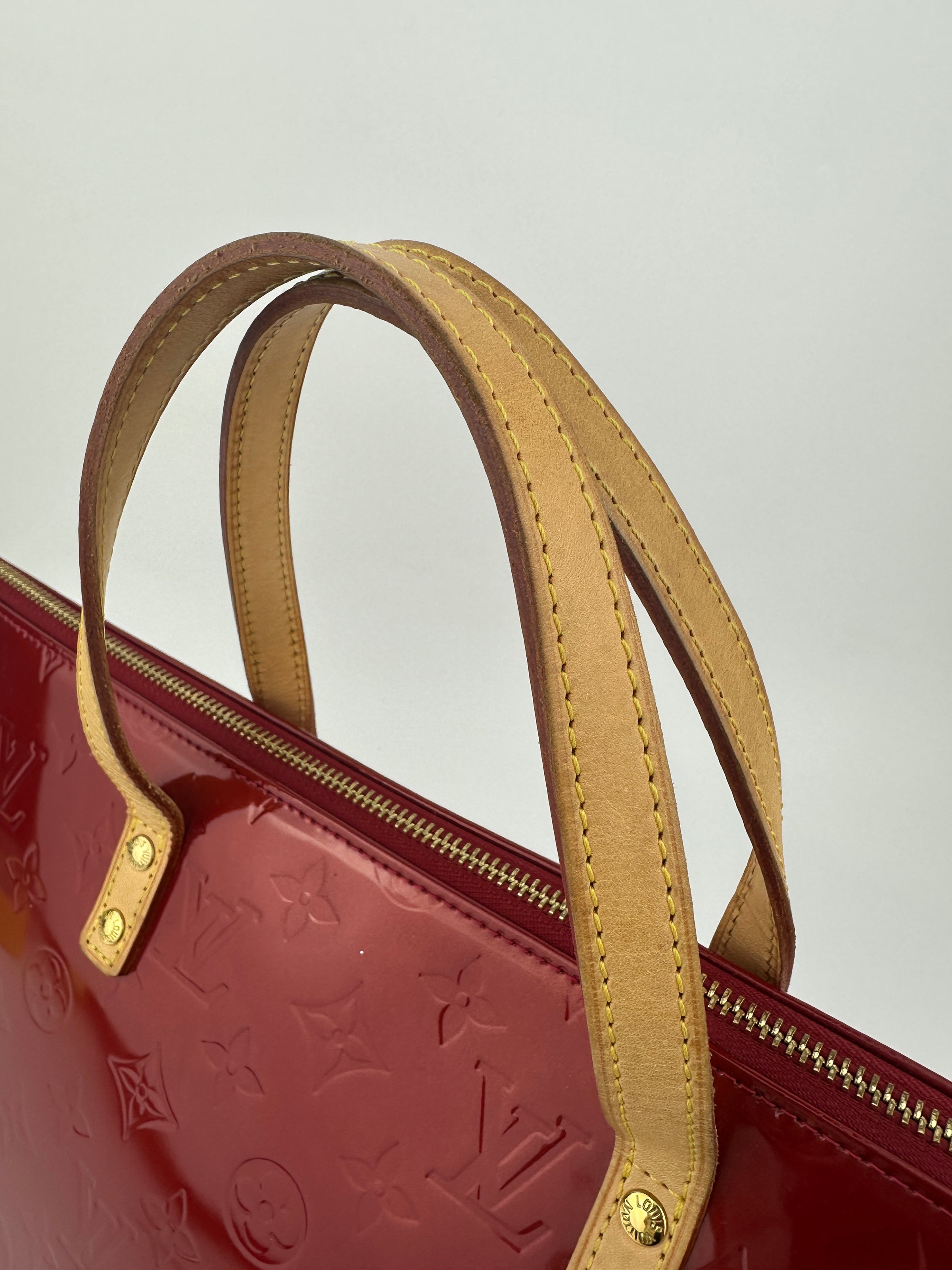Pomme D’Amour Monogram Vernis Bellevue PM Bag