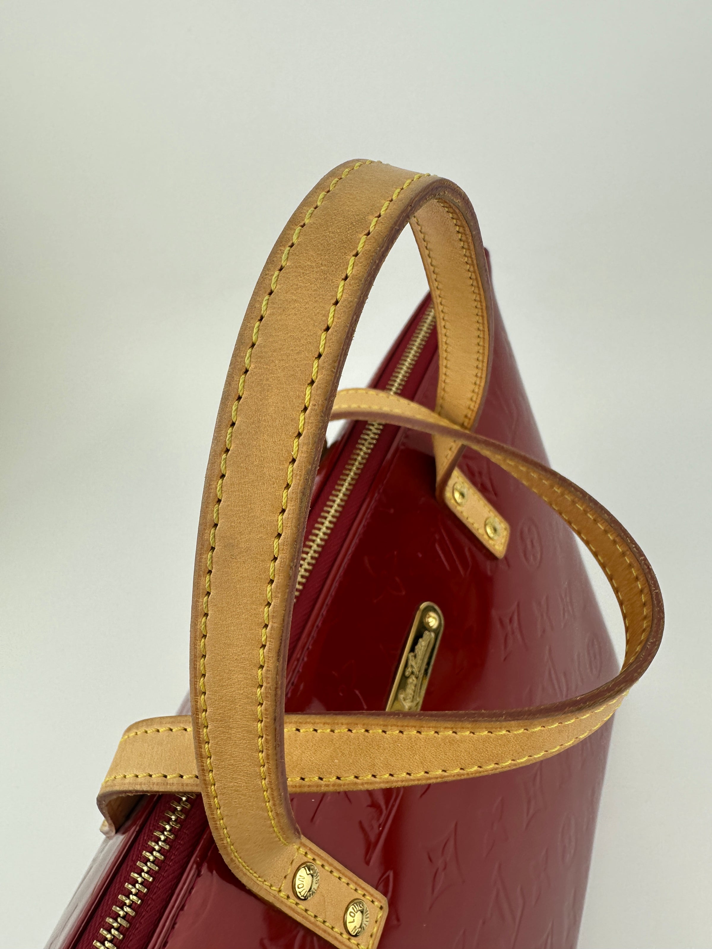 Pomme D’Amour Monogram Vernis Bellevue PM Bag