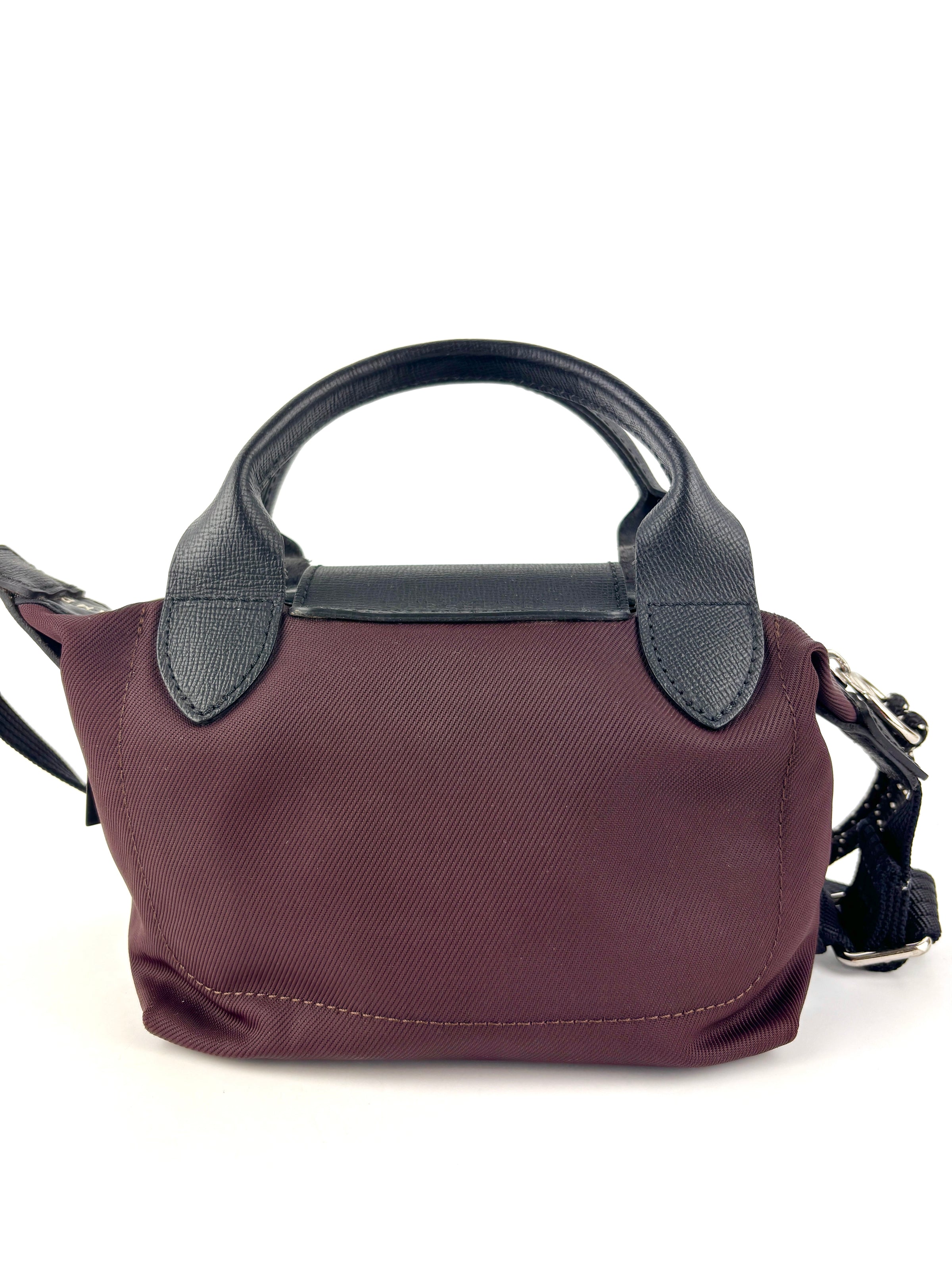 Le Pliage Energy XS Crossbody Bag in Burgundy