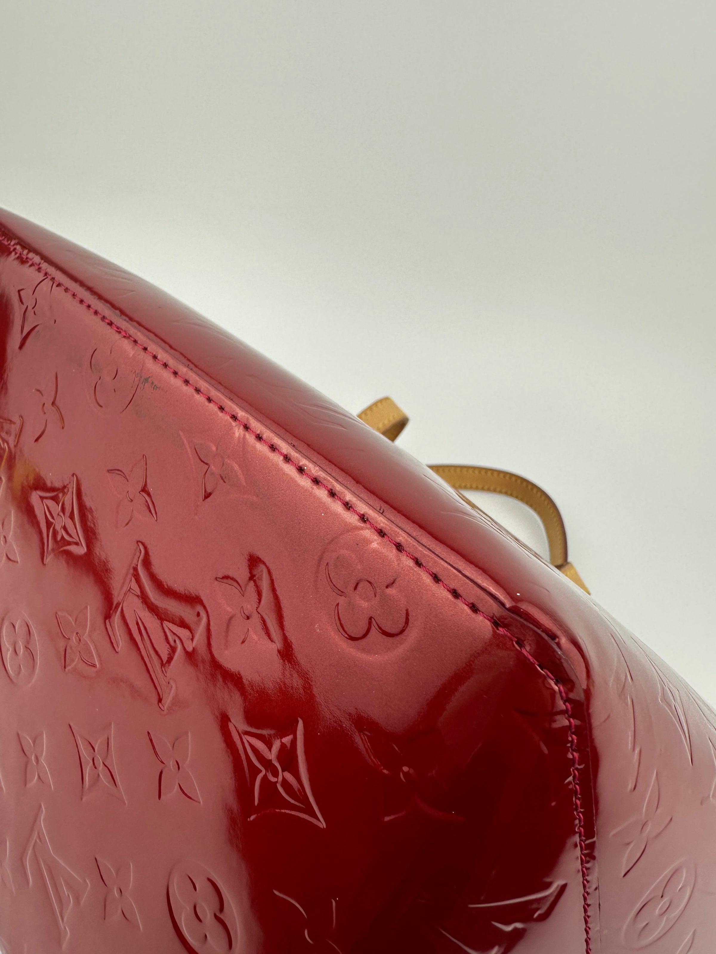 Pomme D’Amour Monogram Vernis Bellevue PM Bag
