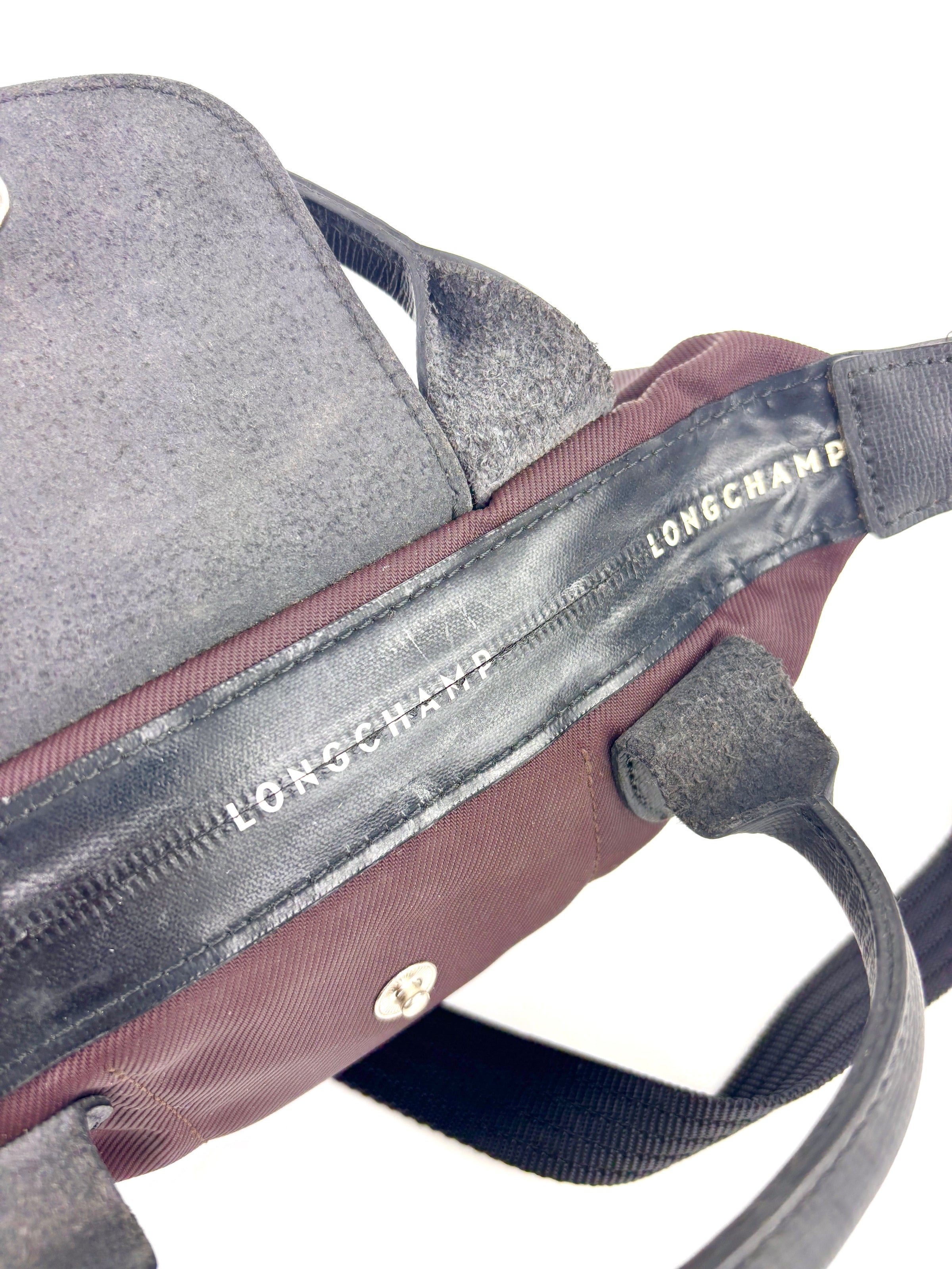 Le Pliage Energy XS Crossbody Bag in Burgundy