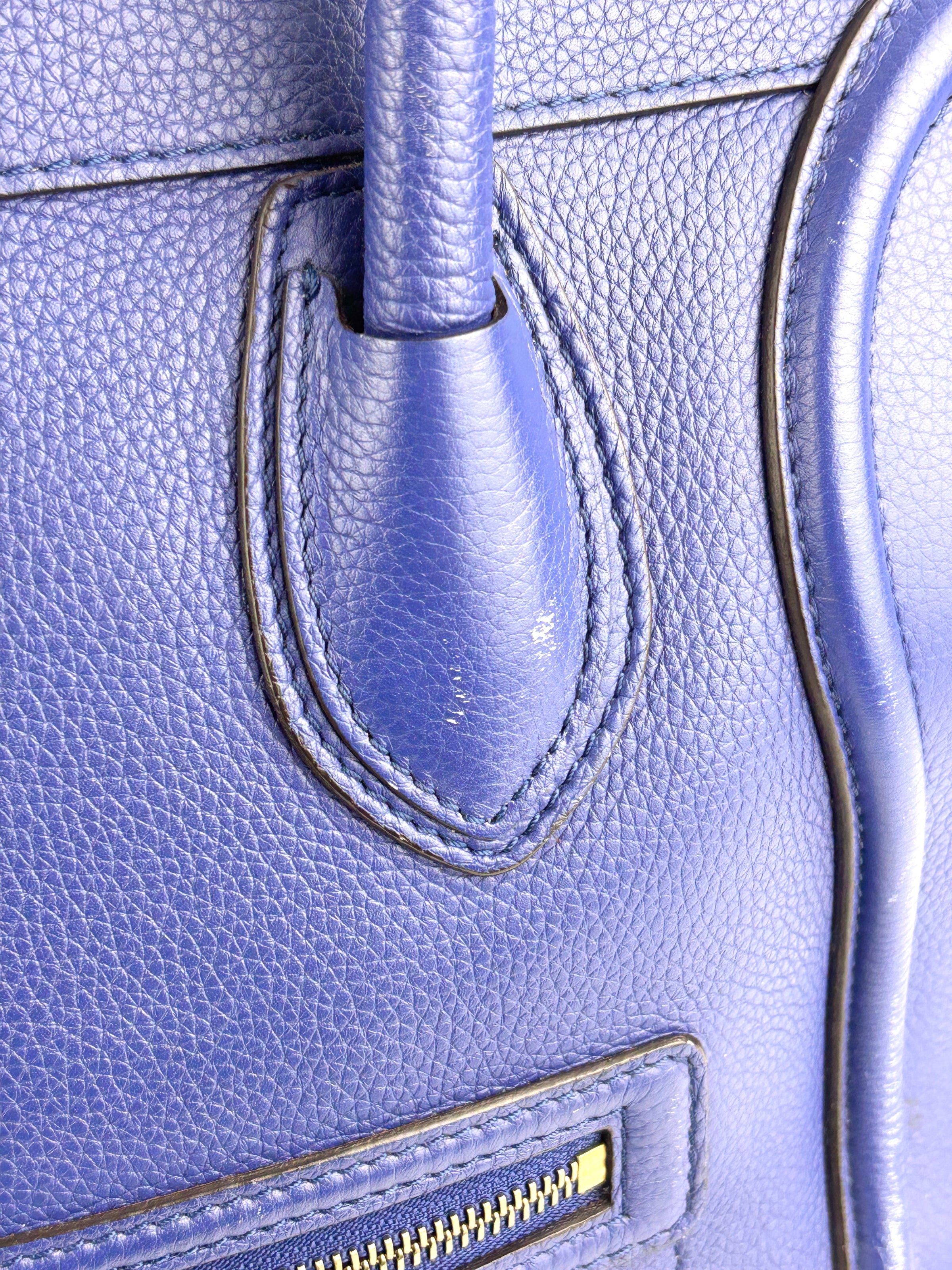 Luggage Tote Mini in Blue/Indigo