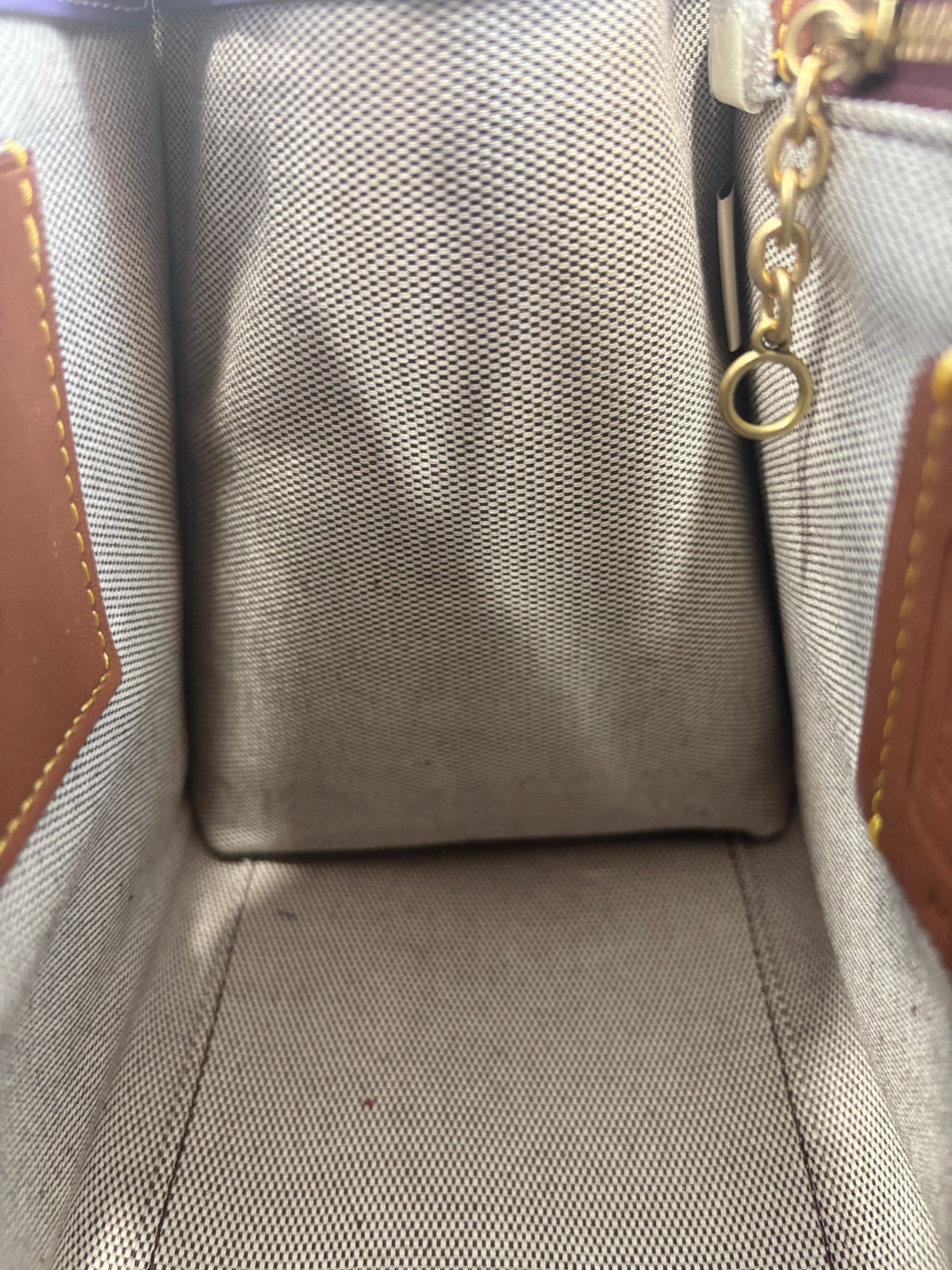 C9811 Cashin Carry Tote 22 Purple Double Kiss Lock Crossbody