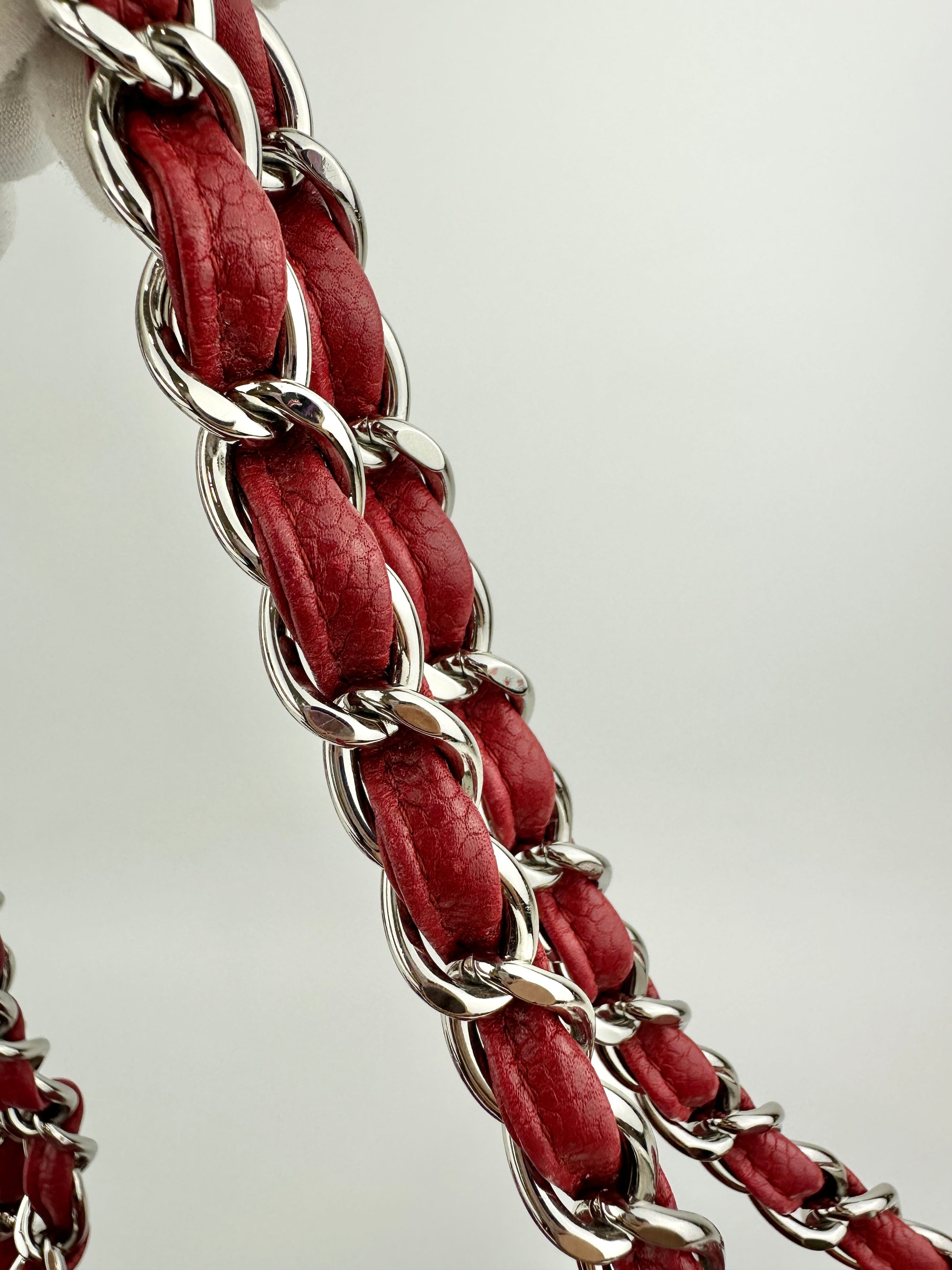 Classic Jumbo Red Caviar Double Flap Bag SHW