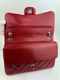 Classic Jumbo Red Caviar Double Flap Bag SHW