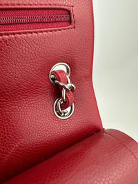 Classic Jumbo Red Caviar Double Flap Bag SHW