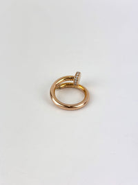Juste Un Clou Ring, Classic Model, Diamonds, Rose Gold Size 48