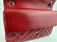 Classic Jumbo Red Caviar Double Flap Bag SHW