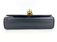 Small Kate Tassel Chain Flap Shoulder Bag Black GHW