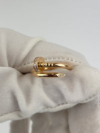 Juste Un Clou Ring, Classic Model, Diamonds, Rose Gold Size 48