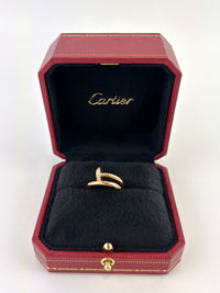 Juste Un Clou Ring, Classic Model, Diamonds, Rose Gold Size 48