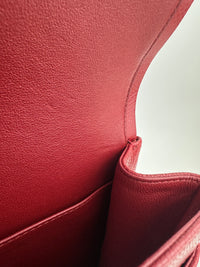 Classic Jumbo Red Caviar Double Flap Bag SHW