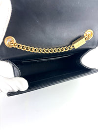 Small Kate Tassel Chain Flap Shoulder Bag Black GHW